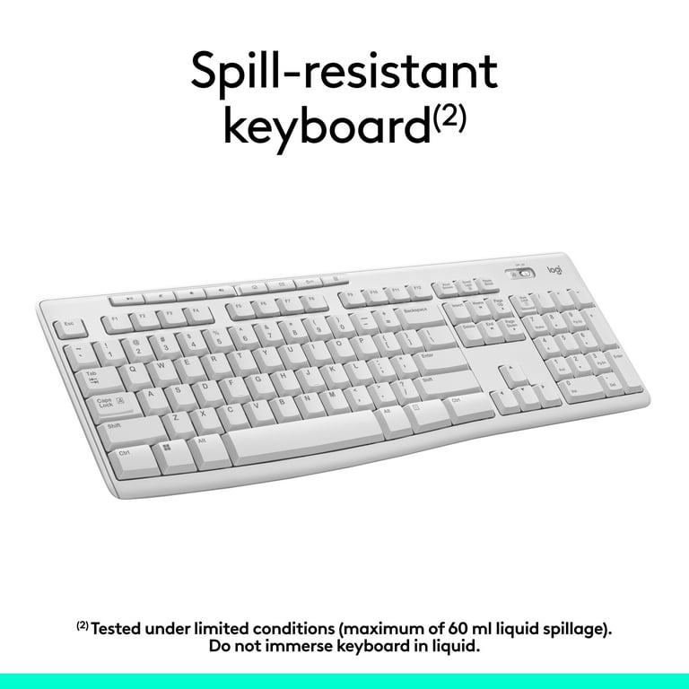 Logitech Wireless Combo Keyboard, Off White, Walmart