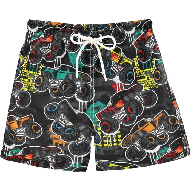 Boys Swim Trunks Beach Board Shorts Quick Dry Toddler Swimsuit Bathing Suits with Mesh Lining