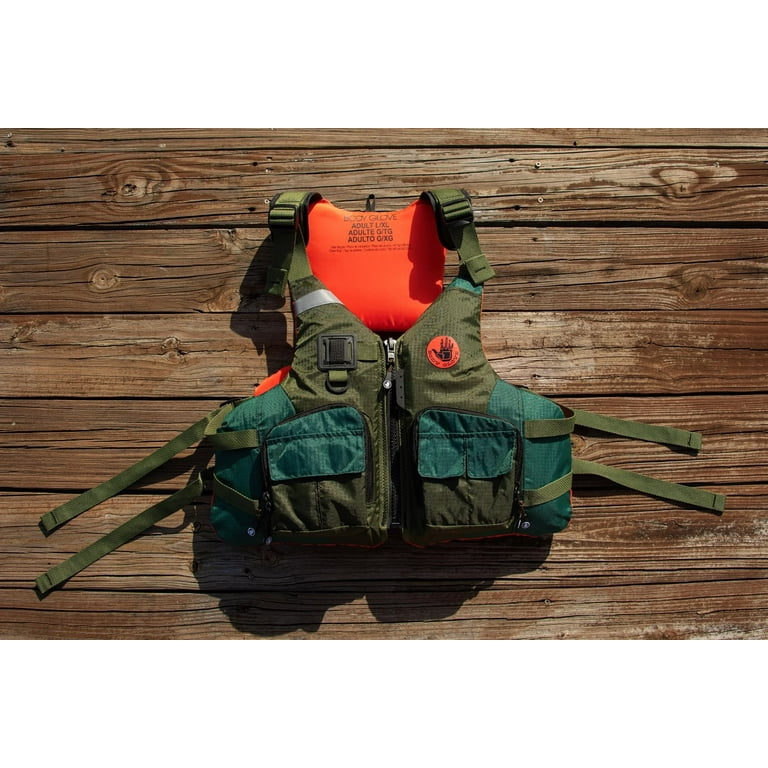 Body Glove Adult Fishing PFD Life Jacket Vest, L/XL Green photo 8