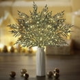 thumbnail image 4 of 24" Christmas Lighted Norfolk Pine Branches, 4PCS per Set, Pre Lit Norfolk Pine Branche for Vase, Lighted Stems and Artificial Lits, Realistic Greenery, Decorative Prelit(1set), 4 of 8