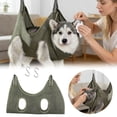 thumbnail image 2 of Dog Grooming Hammock Harness, Breathable Hanging Restraint for Pet Nail Trimming, Bathing & Ear Care, Helper for Cats, Puppies, Chihuahua, Poodle & Small Pets, 2 of 6