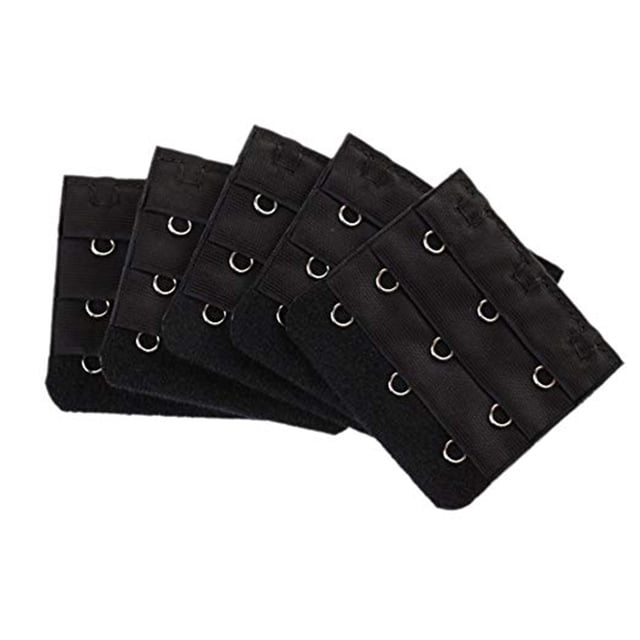 kurtrusly 5 Pcs Rallonges de Soutien-Gorge, Attache de sous-Vêtement, Extension de Sangle, 3 Rangées, 3 Crochets, Boucle de Ceinture Réglable pour Soutien-Gorge