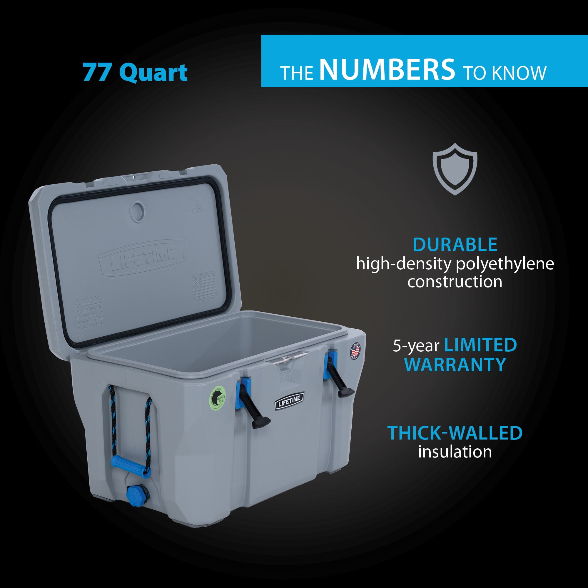 Lifetime 77 Quart High Performance Cooler (90903) - 1
