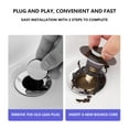 thumbnail image 4 of RuiJiao Bathroom Sink Stopper - Stainless Steel Bounce Drain Filter, Pop Up Drain Stopper, Sink Drain Plug with Anti-Clogging Strainer, Bullet Core Push Type Sink Stopper, 4 of 5