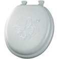 thumbnail image 1 of Bemis 1386EC-000 Round Toilet Seat Embroidered, Trio Of Butterfly Design, 1 of 5