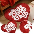 thumbnail image 1 of Cute Hot Small Area Rugs for Bedroom Bathroom Living Room College Dorm Heart Shaped Modern Preppy Rug Funky Bath Mat Soft Shaggy Bathroom Rugs Non Washable, 1 of 4