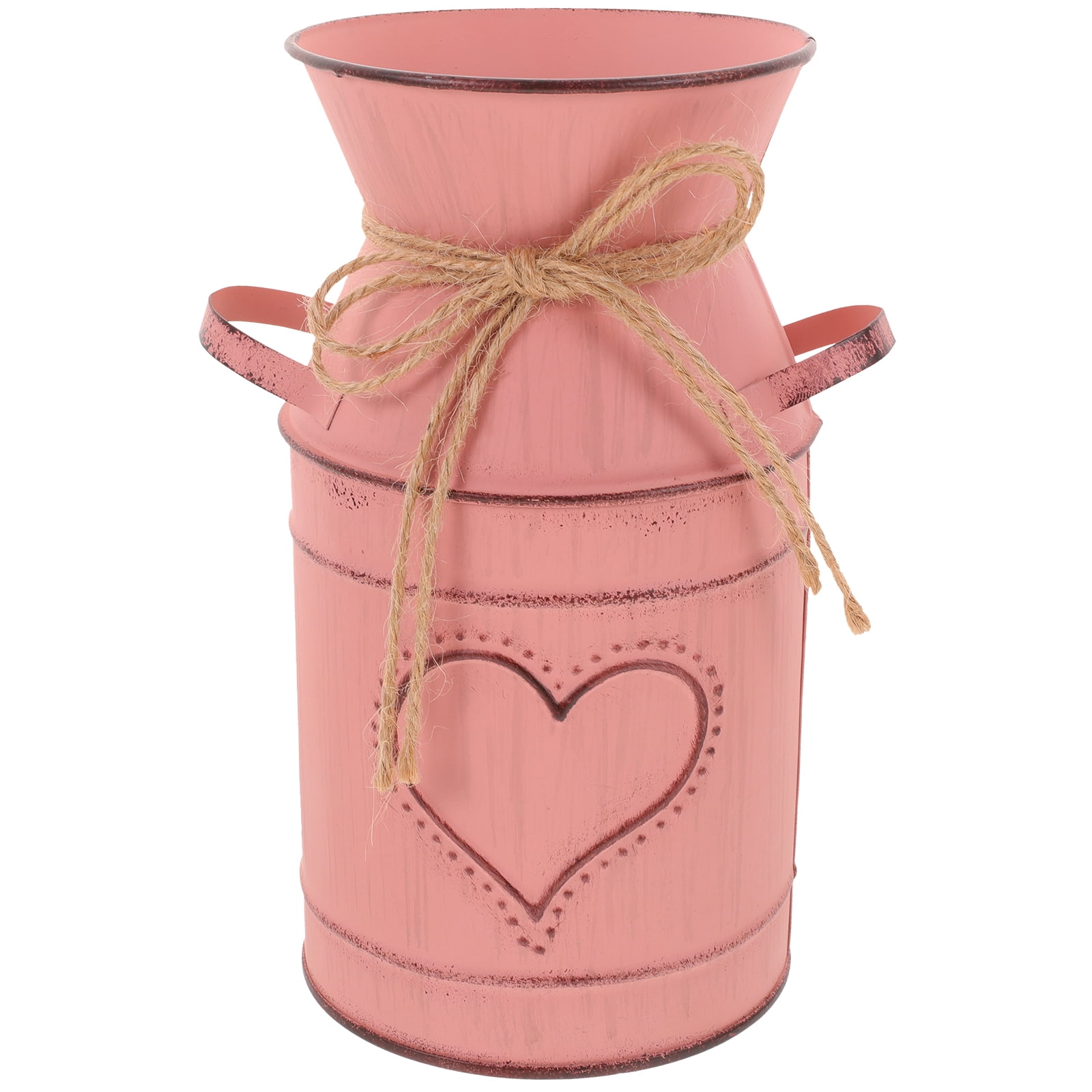 BESTONZON Rustic Flower Vase Vintage Vase Rustic Metal Flower Bucket