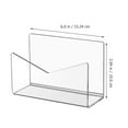 thumbnail image 6 of Acrylic Desktop Organizer for Office Clear Letter Holder and Document Rack, 6 of 10
