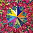 thumbnail image 4 of Ethnic Russian Flower Pattern Head Scarf for Women Bright Colors Big Flower Bandana Square Headwrap for Daily Wear, 4 of 8
