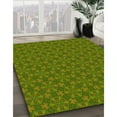 thumbnail image 3 of Ahgly Company Machine Washable Indoor Square Transitional Seaweed Green Area Rugs, 5' Square, 3 of 7