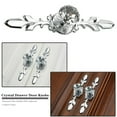 thumbnail image 7 of 2pcs Crystal Cabinet Knobs Drawer Dresser Handles Diamond Glass Pulls with Screws, (Small, Silver), 7 of 7