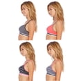 thumbnail image 2 of Just Intimates Racerback Sports Bra / Bras for Women (Pack of 4) (Pack 3, 42), 2 of 3