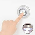 thumbnail image 4 of Langgg 3 LED Battery Powered Wireless Lightweight Night Light High Flexibility Stick Tap Closet Lamp Quick Installation for Wardrobe, 4 of 9
