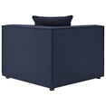 thumbnail image 4 of Modway Saybrook 6-Piece Fabric Upholstered Outdoor Patio Sectional Sofa in Navy, 4 of 11