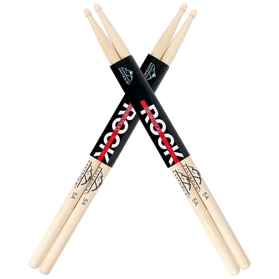 EASTROCK Drum Sticks 2 Pairs 5A Maple Wood 40cm Professional Drumsticks with Comfort Grip for All Drummer Drum Accessories