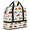 Multicolour 2, variant on Herdesigns Cartoon Car Foldable Travel Duffel Bag for Women Men, Transportation Weekend Overnight Carry On Bags with Shoe Compartment