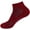11 Maroon, variant on BambooMN Unisex Men and Women's Rayon from Bamboo Wool Blend Athletic Quarter Socks for Home, Travel, Work and Sport - Black - 2 Pairs - Small