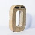thumbnail image 4 of HANDMADE ECO-FRIENDLY "O" WOOD ALPHABET LETTER BLOCK FOR WALL MOUNT & TABLE TOP DÉCOR- , Natural Antique Color, Traditional Design, Letter Block For Study Room, Kids Room, Living Room, Cabin, Offices, 4 of 5