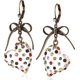 thumbnail image 1 of Pendientes colgantes con forma de corazón de lucita multicolor, 1 of 3