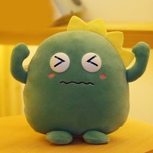 Cute Monster Shape Plush Toy Fun Expression Stuffed Plush Toy Cushion For Kids