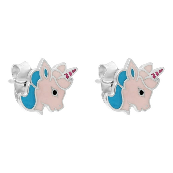 QUINTESSENTIAL Boucles d'Oreilles en Émail Licorne