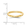 thumbnail image 2 of Primal Gold 14 Karat Yellow Gold 2.5mm Half Round with Edge Band Size 9, 2 of 7