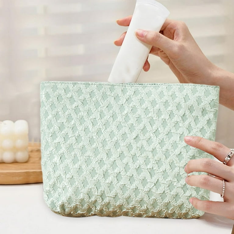 Floral Makeup Bag Cute Small Cosmetic Bags for Women Girls, Travel