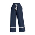 thumbnail image 4 of Linen Cotton Casual Pants For Women Drawstring Pocket Lace Trim Elastic Waist Garden Party Daywear Summer Flowy Easy Matching Style Lightweight Comfort, 4 of 6