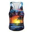thumbnail image 4 of HaoXianJian Hawaiian Print Mens Sleeveless Tank Tops Workout Gym Shirts Palm Tree Vintage Style Beach Graphic T-Shirt Workout Tank Top Undershirts Plus Size S-4X, 4 of 4