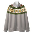 thumbnail image 4 of Womens Long Sleeve Sweatshirts Western Vintage Graphic Print High Neck Tunic Tops Fall Fashion Outfits 2026 Slim Fit Sweater Blouses, 4 of 5