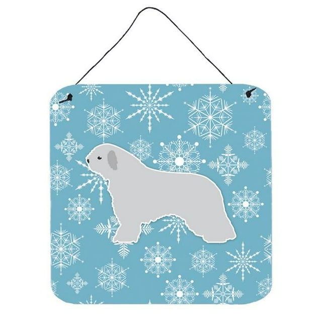 Winter Snowflake Spanish Water Dog Impressions Murales Ou de Porte