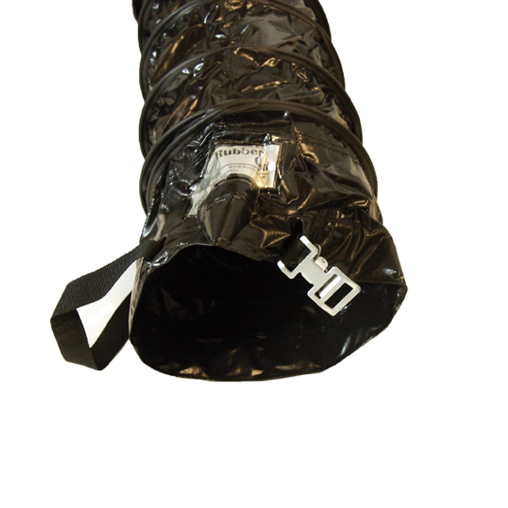 Rubber-Cal "Air Ventilator Black" Ventilation Duct Hose (Fully Stretched), 10-Inch by 25-Feet
