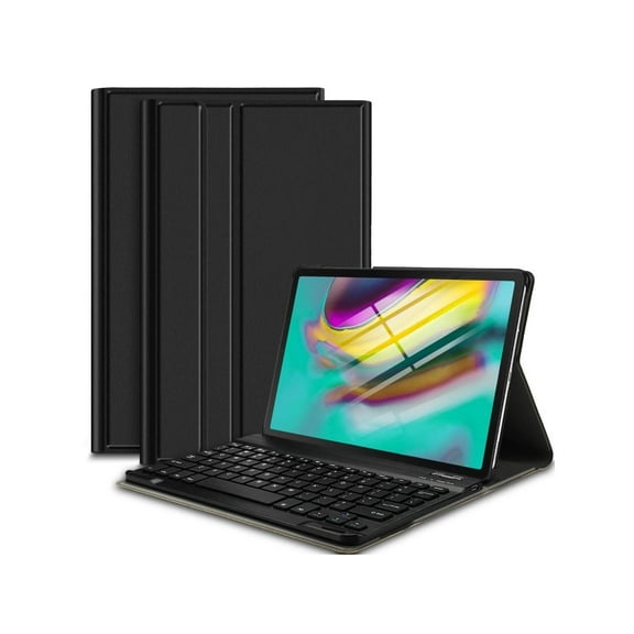 Wireless Bluetooth Keyboard Case for Samsung Galaxy Tab S6 10.5 Inch SM-T860 Wi-Fi / SM-T865 LTE 2019 Premium PU Leather Stand Cover with Removable Wireless Keyboard