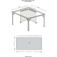 thumbnail image 5 of Sojag Grey Curtains for Monaco/Messina/Mykonos Gazebos, 12 ft. x 16 ft., Spun Polyester, Outdoor Shades, 5 of 6