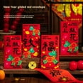 thumbnail image 3 of Pekkaxy Year of the Horse Red Envelopes 6-Pack with Gold Foil, Festive Design for Sincere Gifting, for Chinese New Year Birthdays Weddings and Holiday, 3 of 9
