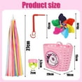 Rumbeast 5Pcs Girl's Bicycle Basket Streamers Set, Girl Bicycles