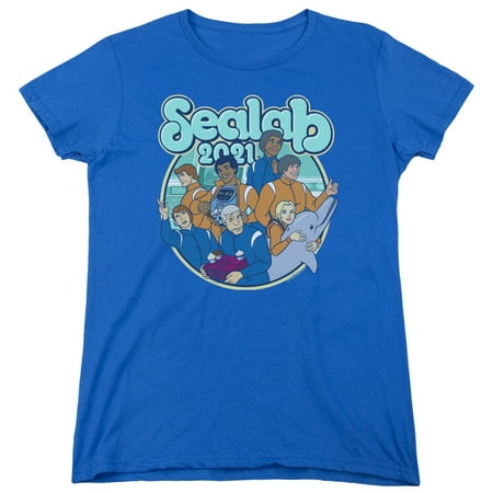 Sealab 2021 Gangs All Here S/S Women'S T-Shirt Royal Blue