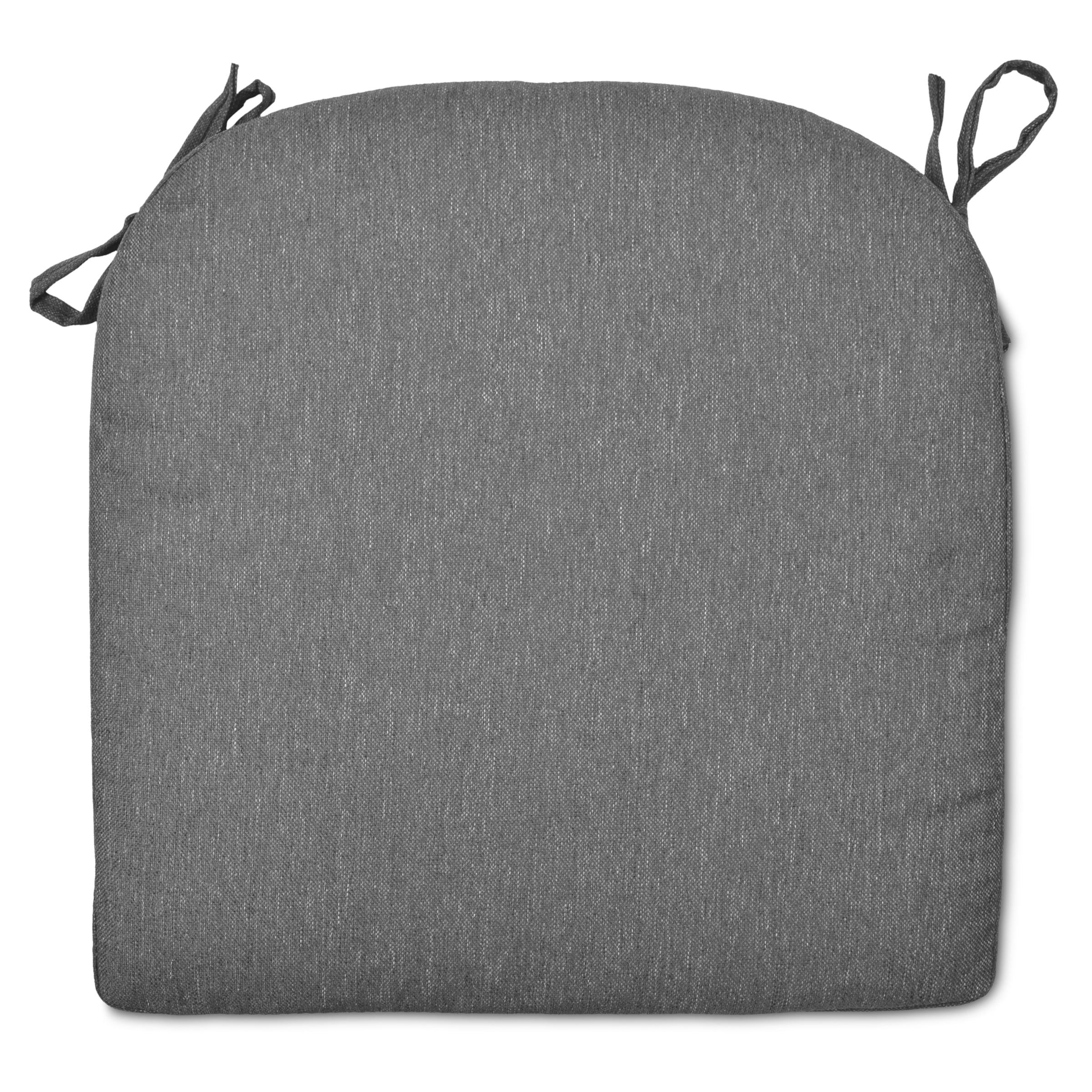 Decor Therapy Outdoor Patio Charcoal Round Back Seat Cushion 17.25 In