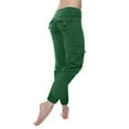 thumbnail image 6 of Cargo Pants for Women Stretch High Waisted Casual Sweatpant Wide Leg Pants for Women Relaxed Yoga Pants Fit Joggers, 6 of 7