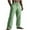 Green, variant on ZVNAΖH Men's Casual Linen Pant Beach Summer Pants Lightweight Trousers Loose Straight Leg Pants with Pockets