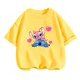 thumbnail image 3 of Ropa de moda para niños, camiseta de verano con puntadas bonitas, camisetas de dibujos animados para bebés y niñas, mono informal de manga corta, 3 of 5