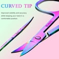 thumbnail image 2 of Facial Hair Scissors, Precision Grooming Kit With Rounded Safety Tip For Eyebrows, Mustache Scissors And Beard Scissors, Lightweight Stainless Steel Trimmers, Travel Friendly, 2 of 7