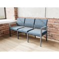 thumbnail image 3 of Pemberly Row Waiting Reception 3 Seat Tandem Seating No Center Arms in Blue, 3 of 5