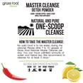 thumbnail image 6 of Grass Root Naturals Master Cleanse Detox Powder- Lemonade Detox 3-Day Plant-Based Supplement with Lemon, Maple Syrup, and Cayenne Diet, 6.34oz Container, 6 of 6
