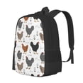 thumbnail image 2 of Daiia Retro Rooster Backpack for Men and Women -Durable Backpack Large Capacity, Water-Resistant Bag with Adjustable Straps and Laptop Compartment, 2 of 9