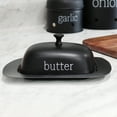 thumbnail image 2 of AuldHome Design Enamelware Black Butter Dish, Modern Farmhouse Style Enamelware Butter Server w/ Cover, 2 of 9