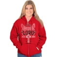 thumbnail image 4 of Live Through the Lord Jesus Christ Zip Up Hoodie Men's Women's Brisco Brands S, 4 of 6