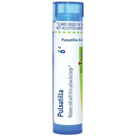 Boiron Pulsatilla 6C, Homeopathic Medicine for Cold With Thick Yellow Discharge, 80 Pellets