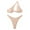 Beige A2, variant on Hrsba Solid Color Bikini Set for Women 1 Shoulder Underwire 2 Piece Swimsuits Summer Beach Bathing Suits Swimwear