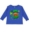 thumbnail image 3 of Inktastic Cute Leprechaun for St. Patrick's Day Boys or Girls Long Sleeve Toddler T-Shirt, 3 of 5